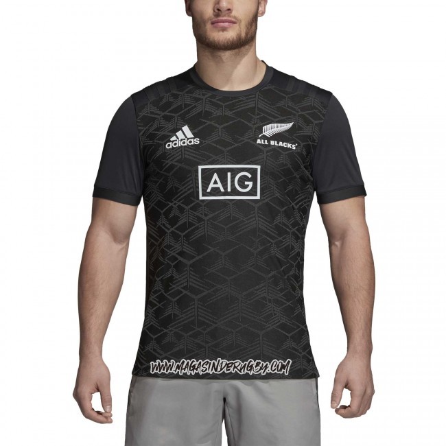 Maillot Nouvelle-zelande All Blacks Rugby 2018 Gris